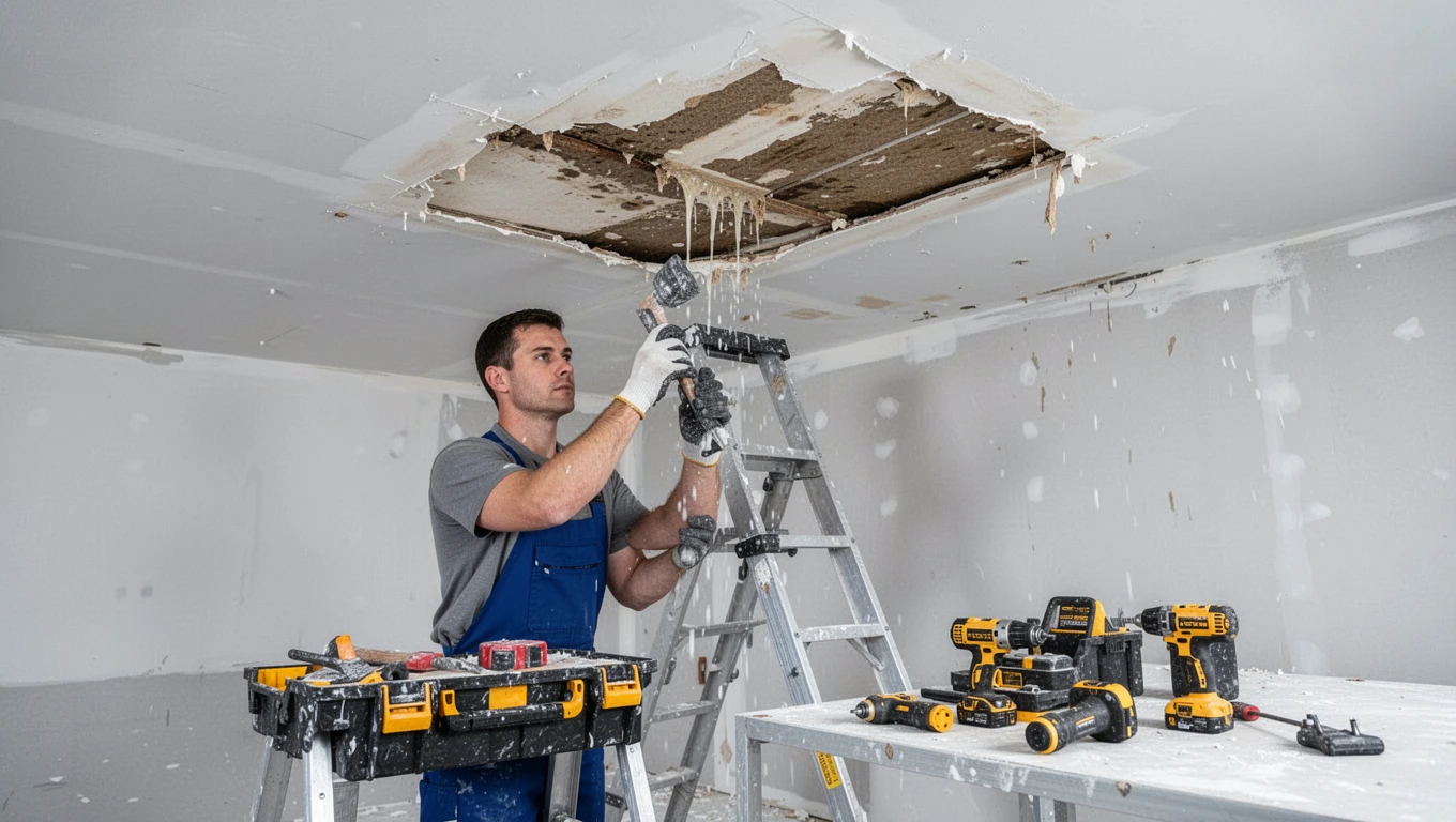 Ceiling Water Damage Repair