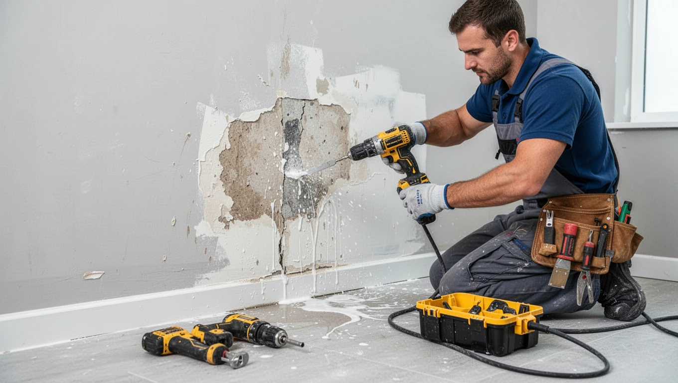 Wall Water Damage Repair